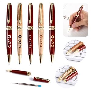 Metal & Bamboo Ballpoint Pen